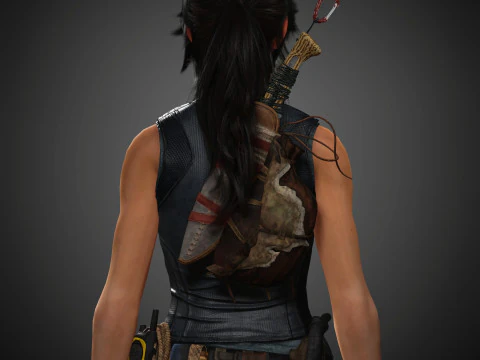 Personaje de Lara Croft Modelo 3D