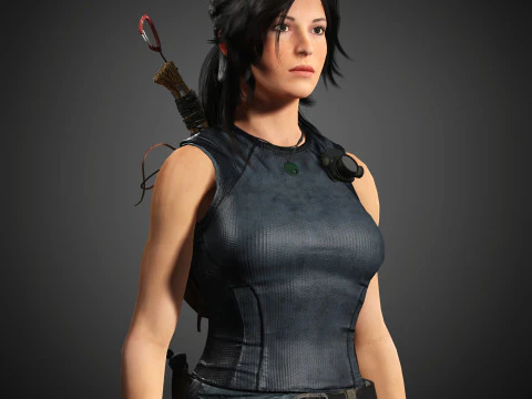 Personaje de Lara Croft Modelo 3D