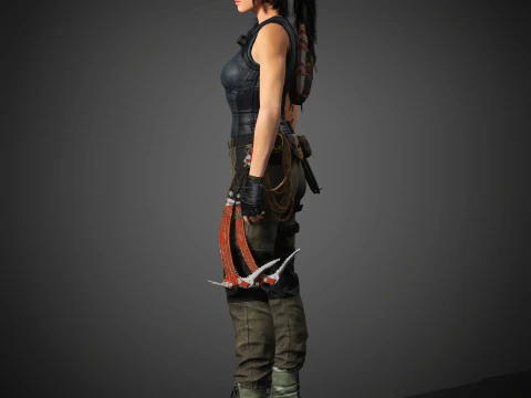 Personaje de Lara Croft Modelo 3D