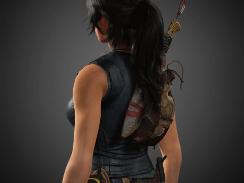 Personaje de Lara Croft Modelo 3D