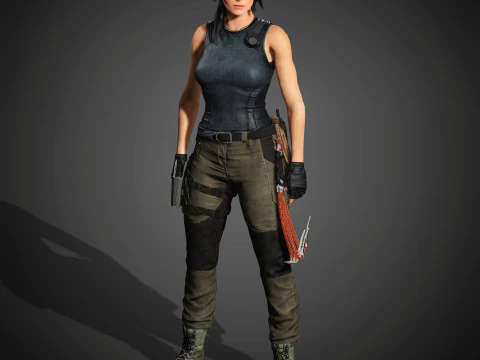Personaje de Lara Croft Modelo 3D