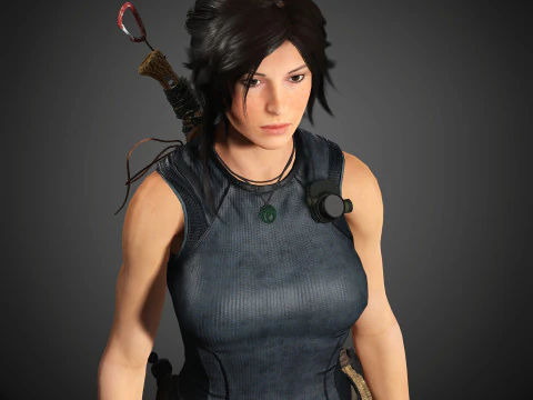 Personaje de Lara Croft Modelo 3D