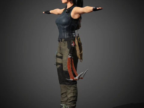 Personaje de Lara Croft Modelo 3D