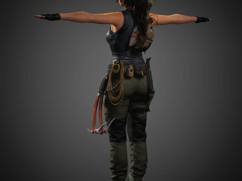 Personaje de Lara Croft Modelo 3D