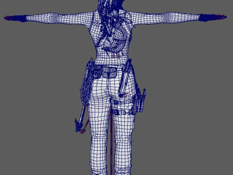Personaje de Lara Croft Modelo 3D