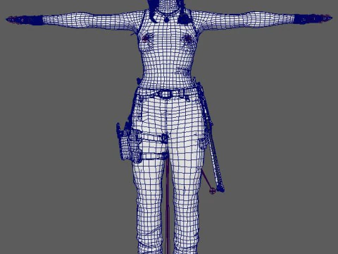 Personaje de Lara Croft Modelo 3D