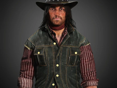 John Marston-personage 3D Model