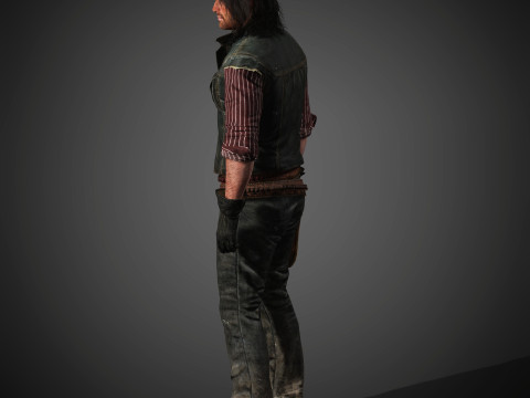 John Marston Character Modello 3D