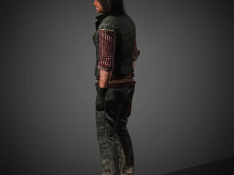 John Marston Character 3D Model