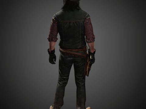 John Marston Character Modello 3D
