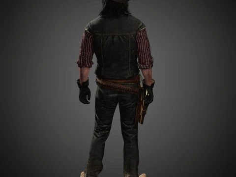 John Marston Character 3D Model