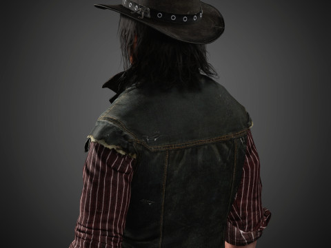 John Marston Character Modello 3D