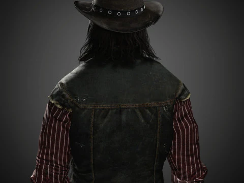 John Marston Character 3D Model