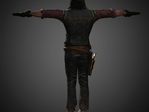 John Marston Character Modello 3D