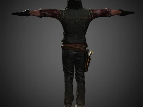 John Marston Character 3D Model
