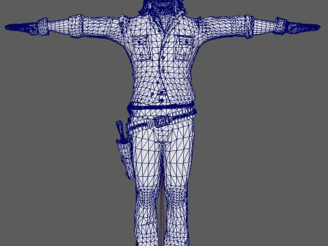 John Marston Character 3D Model