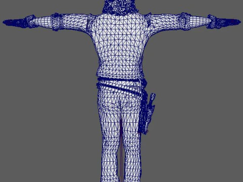 John Marston Character 3D Model