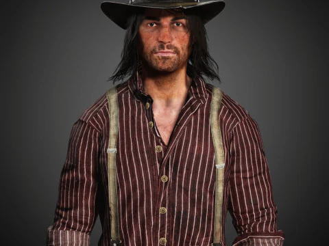 John Marston-personage 3D Model