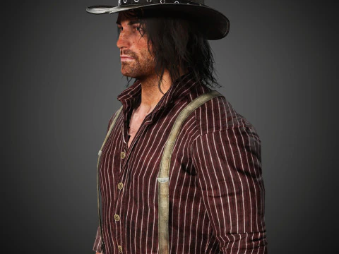 John Marston Character 3D Model