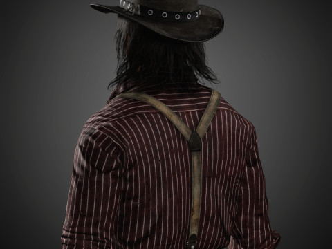 John Marston Character 3D Model