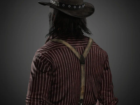 John Marston Character 3D Model