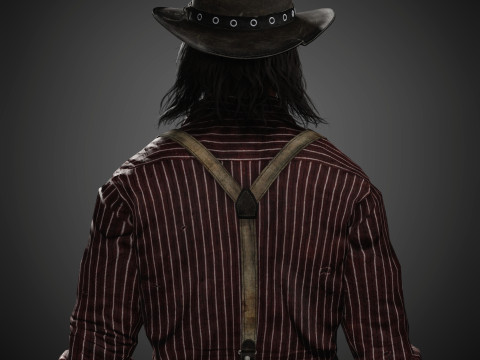 John Marston Character 3D Model