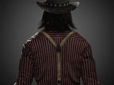 John Marston Character 3D Model