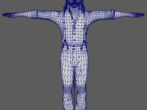 John Marston Character 3D Model