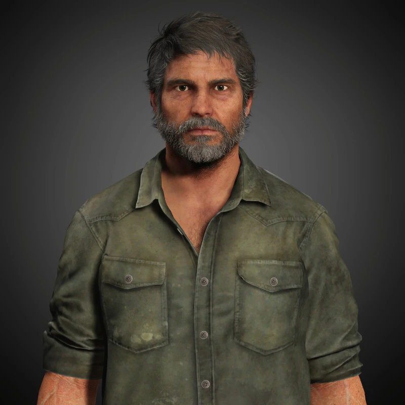 Joel Miller Character 3D Model .c4d .max .obj .3ds .fbx .stl .blend 