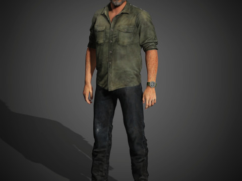 Joel Miller Character Modelo 3D