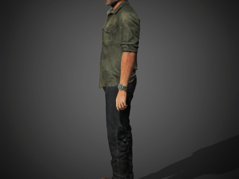 Joel Miller Character Modelo 3D