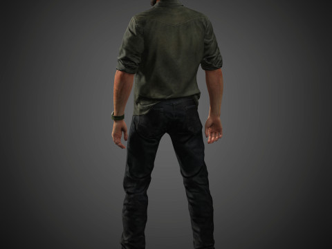Joel Miller Character Modelo 3D
