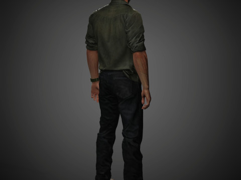 Joel Miller Character Modelo 3D