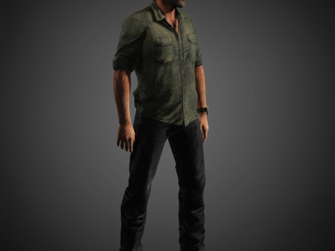 Joel Miller Character Modelo 3D