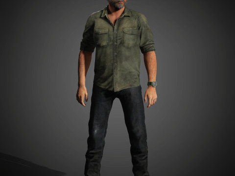 Joel Miller Character Modelo 3D