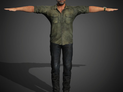 Joel Miller Character Modelo 3D
