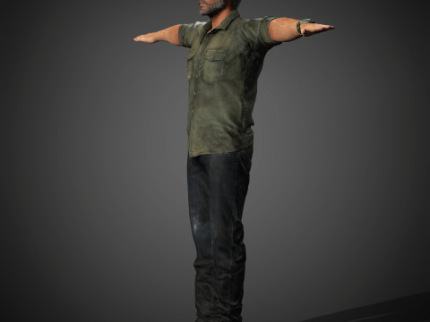 Joel Miller Character Modelo 3D