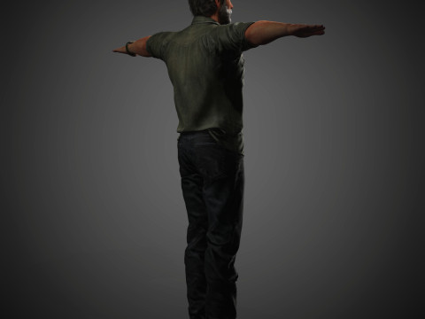 Joel Miller Character Modelo 3D