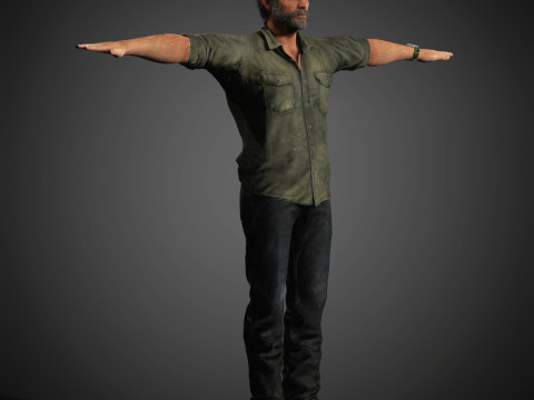 Joel Miller Character Modelo 3D