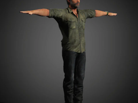 Joel Miller Character 3D Model