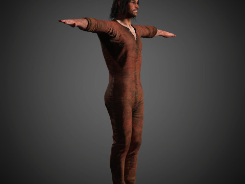 John Marston Character Modello 3D