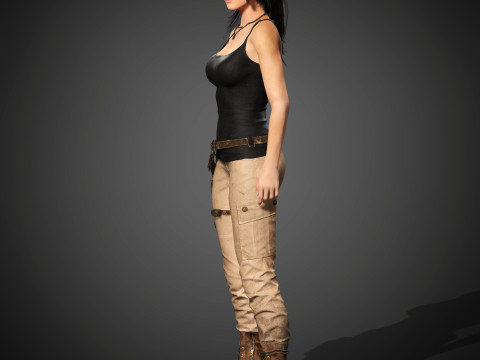 Lara Croft Character 3D Модель