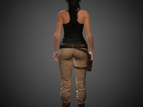 Lara Croft Character 3D Модель