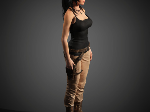 Lara Croft Character 3D Модель