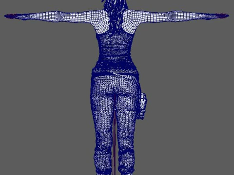 Lara Croft Character 3D Model