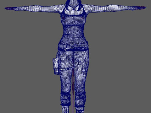 Lara Croft Character 3D Модель