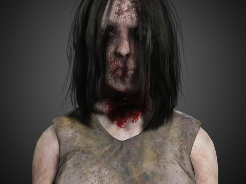 Zombie Character 3D Model