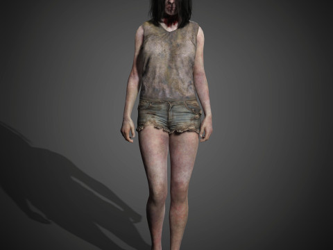 Zombie Character 3D Model