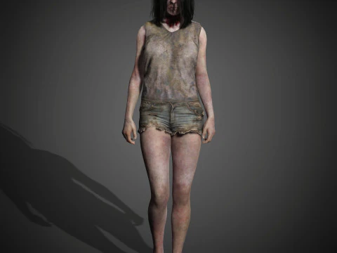Zombie Character 3D Model