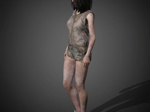 Zombie Character 3D Model